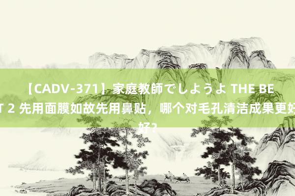 【CADV-371】家庭教師でしようよ THE BEST 2 先用面膜如故先用鼻贴，哪个对毛孔清洁成果更好？