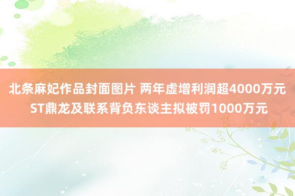 北条麻妃作品封面图片 两年虚增利润超4000万元 ST鼎龙及联系背负东谈主拟被罚1000万元