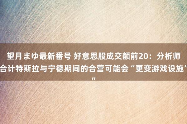 望月まゆ最新番号 好意思股成交额前20：分析师合计特斯拉与宁德期间的合营可能会“更变游戏设施”