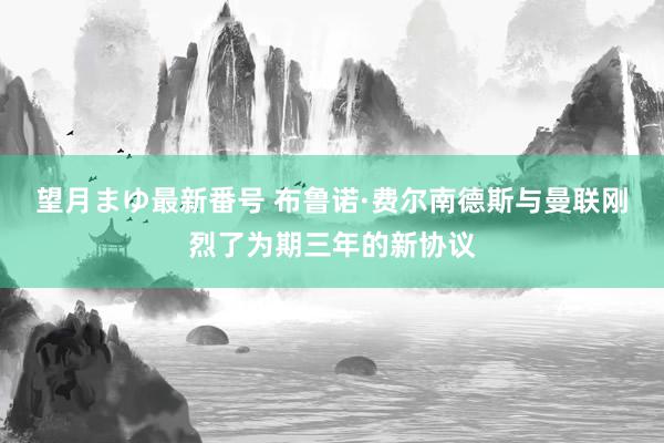 望月まゆ最新番号 布鲁诺·费尔南德斯与曼联刚烈了为期三年的新协议