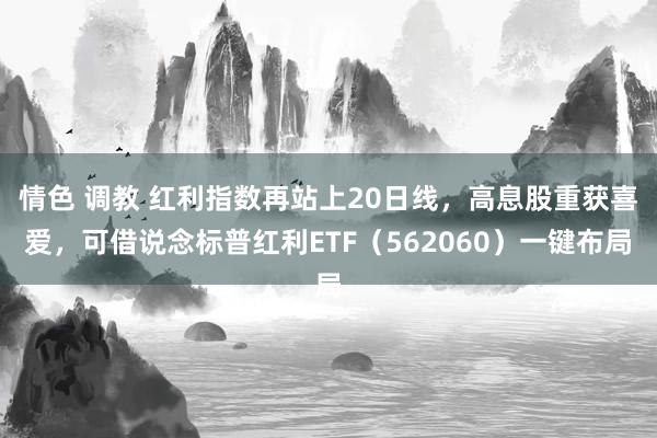 情色 调教 红利指数再站上20日线，高息股重获喜爱，可借说念标普红利ETF（562060）一键布局