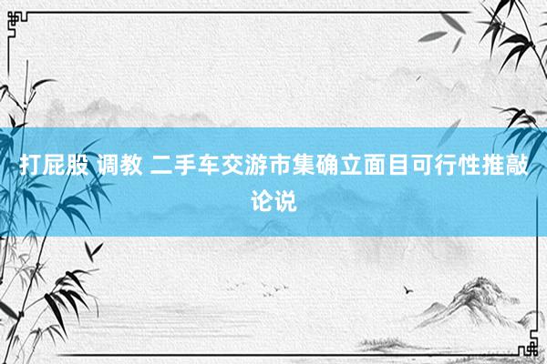 打屁股 调教 二手车交游市集确立面目可行性推敲论说